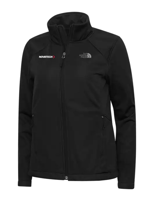 North Face Womens Black Ridgewall Soft Shell Jacket w/Novatech Logo