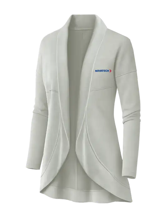 OGIO Ivory Snow Womens Luuma Cocoon Fleece w/Novatech Logo