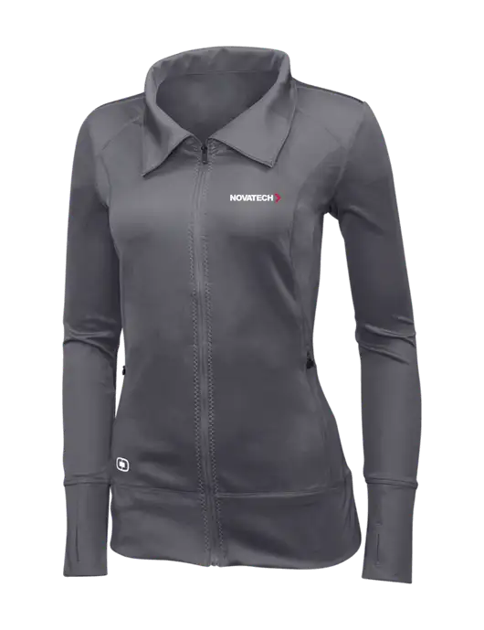 OGIO Dark Grey Womens Endurance Fulcrum Full-Zip w/Novatech Logo