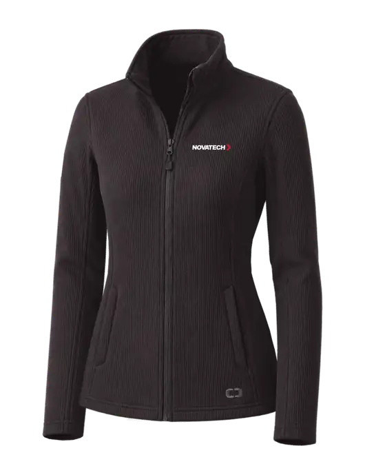 OGIO Blacktop Womens Grit Fleece Jacket w/Novatech Logo