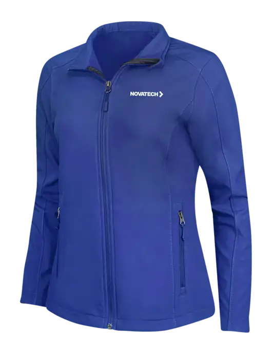 Dark Royal Womens Core Soft Shell Jacket w/Novatech Logo