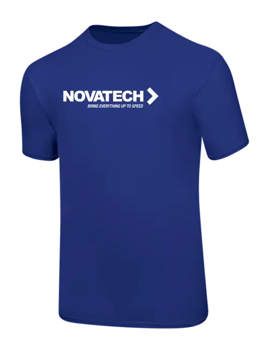 Ring Spun Royal 4.5 oz T-Shirt w/Novatech Logo