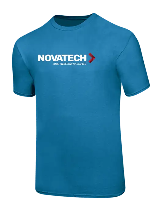 Ring Spun Sapphire 4.5 oz T-Shirt w/Novatech Logo