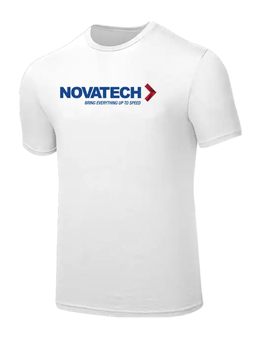 Seriously Soft White T-Shirt w/Novatech Logo