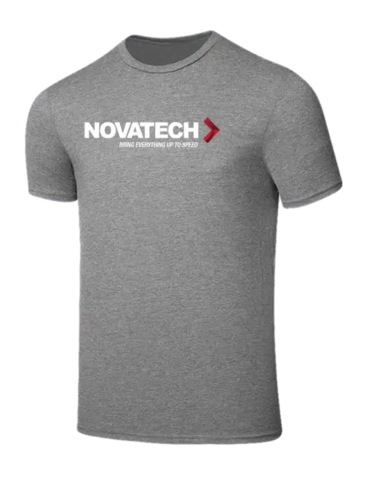 Seriously Soft Grey Frost T-Shirt w/Novatech Logo