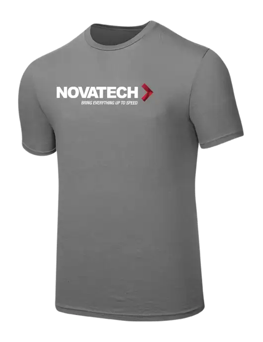 Seriously Soft Medium Grey T-Shirt w/Novatech Logo