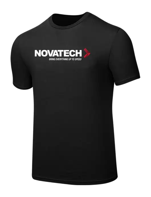 Seriously Soft Black T-Shirt w/Novatech Logo