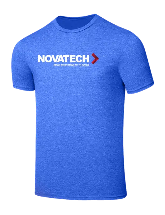 Seriously Soft Royal Frost T-Shirt w/Novatech Logo