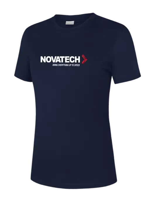 Womens Navy PosiCharge Competitor Tee w/Novatech Logo