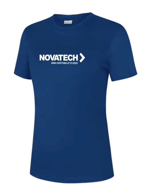 Womens Royal PosiCharge Competitor Tee w/Novatech Logo