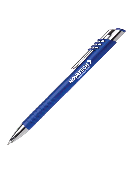 Schirhart Blue Pen - Black Ink w/Novatech Logo