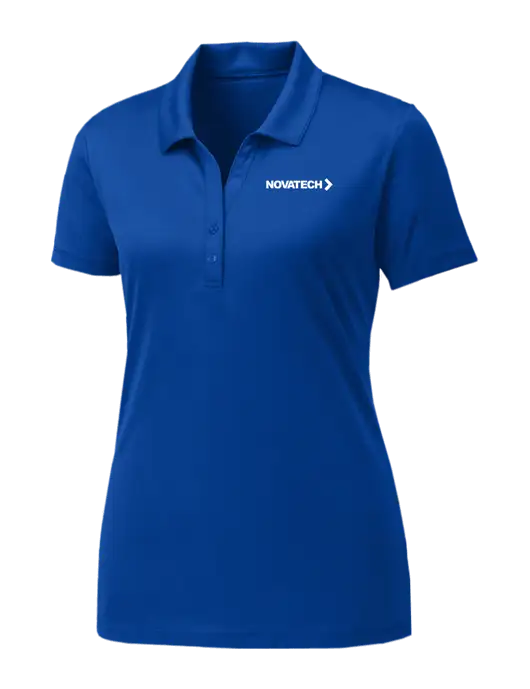 Womens Royal PosiCharge Competitor Polo w/Novatech Logo