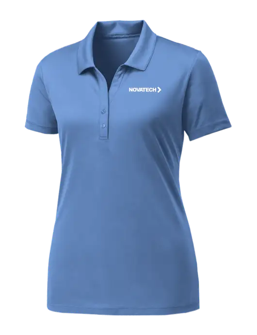 Womens Carolina Blue PosiCharge Competitor Polo w/Novatech Logo