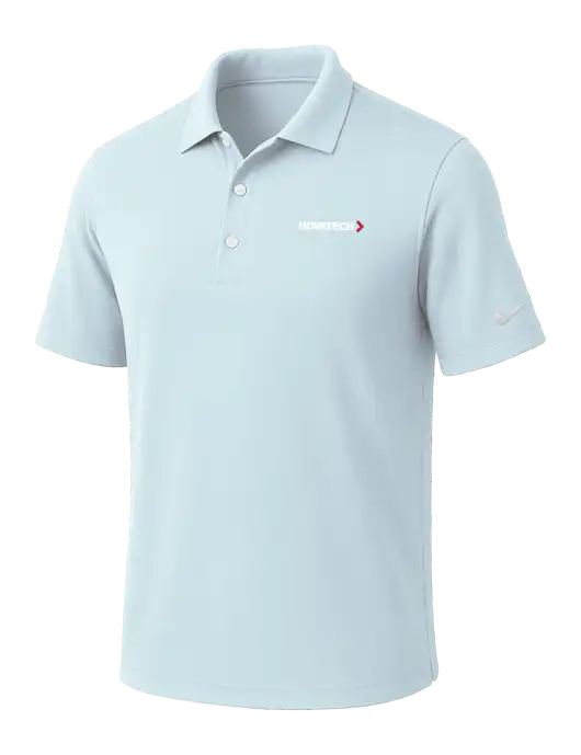 NIKE Very Light Blue Dri-Fit Micro Pique Polo w/Novatech Logo