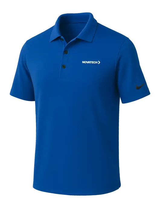 NIKE Dark Royal Dri-Fit Micro Pique Polo w/Novatech Logo