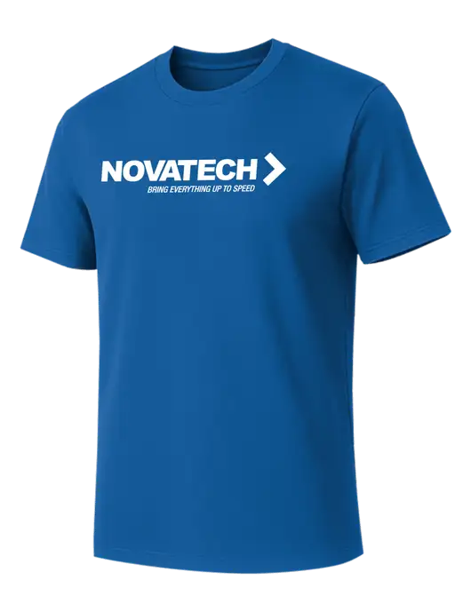 Allmade Royal Blue Organic Cotton Tee w/Novatech Logo