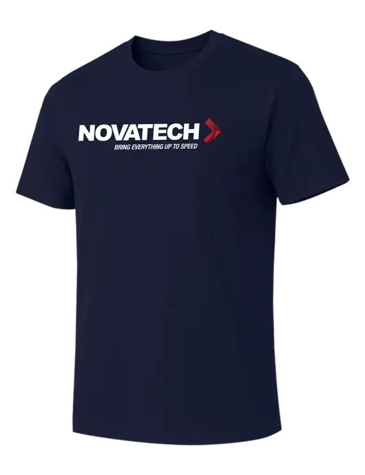 Allmade Dark Navy Organic Cotton Tee w/Novatech Logo