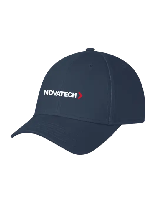 Navy Structured Cap Hook & Loop w/Novatech Logo