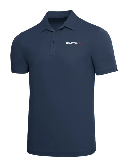 TravisMathew Navy Solid Oceanside Polo w/Novatech Logo