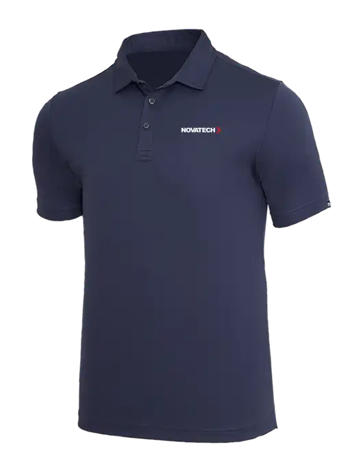 TravisMathew Navy Coto Performance Polo w/Novatech Logo