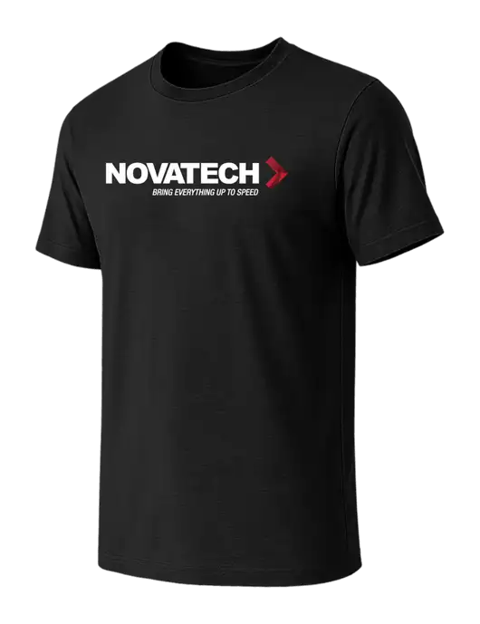 BELLA+CANVAS Black CVC Short Sleeve Tee w/Novatech Logo