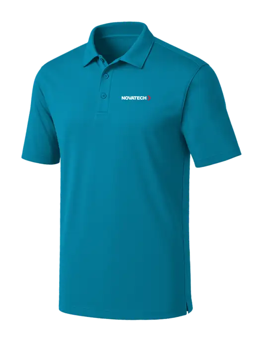 Sapphire Blue Silk Touch Performance Polo w/Novatech Logo
