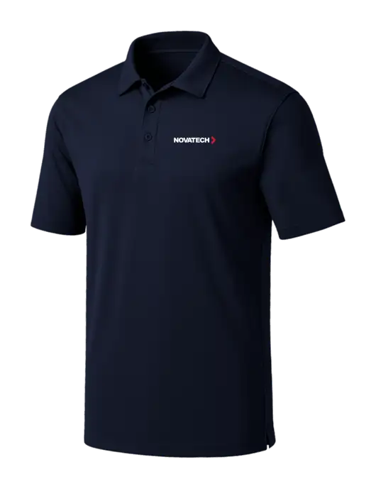 Navy Silk Touch Performance Polo w/Novatech Logo