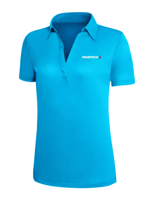 Sapphire Blue Silk Touch Womens Performance Polo w/Novatech Logo