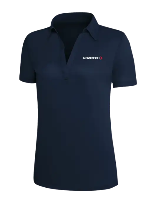 Navy Silk Touch Womens Performance Polo w/Novatech Logo