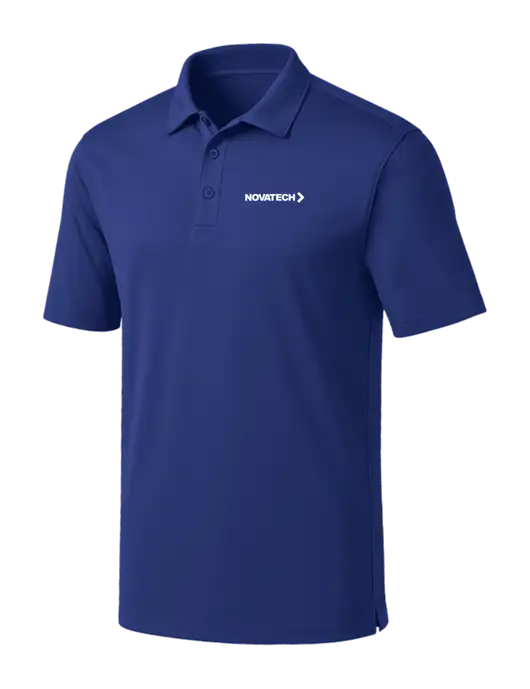 Dark Royal Silk Touch Performance Polo w/Novatech Logo