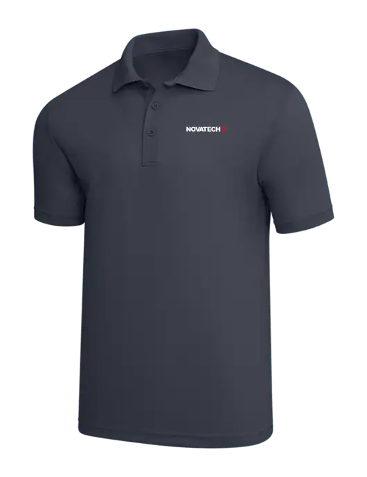 Dark Grey PosiCharge RacerMesh Polo w/Novatech Logo