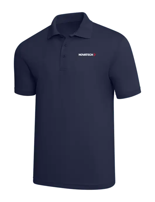 Navy PosiCharge RacerMesh Polo w/Novatech Logo