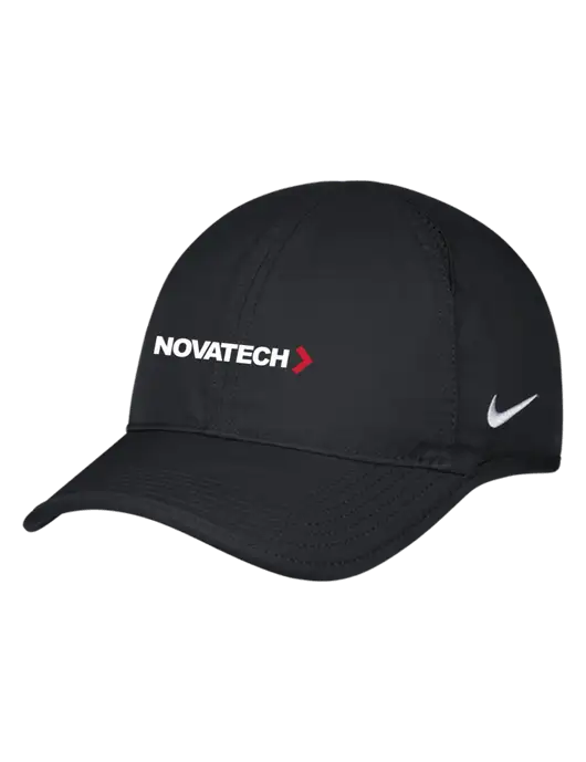 Nike Black Featherlight Cap w/Novatech Logo