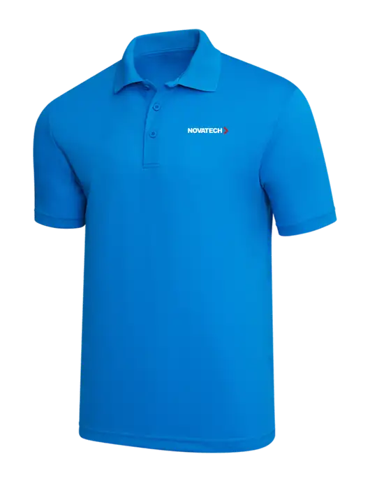 Sapphire Blue PosiCharge RacerMesh Polo w/Novatech Logo
