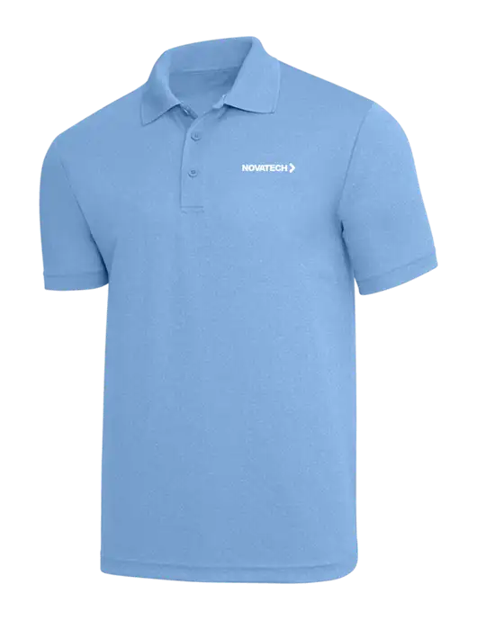 Light Royal Heather PosiCharge RacerMesh Polo w/Novatech Logo