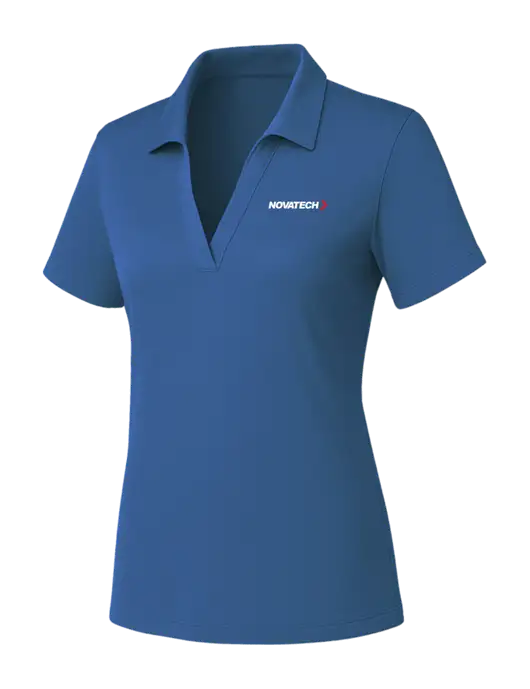 Womens Slate Blue PosiCharge RacerMesh Polo w/Novatech Logo