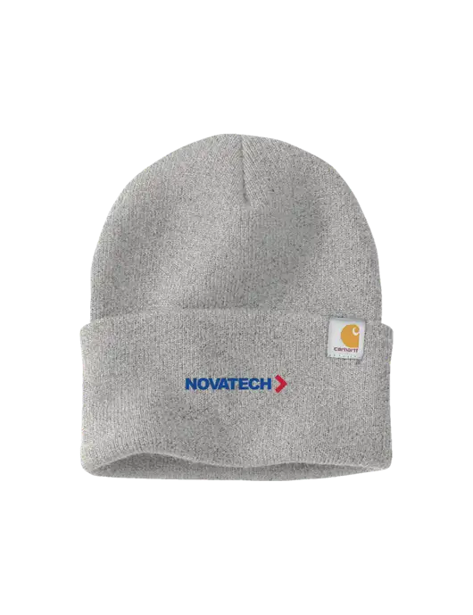 Carhartt Light Grey Heather Watch Cap 2.0 w/Novatech Logo