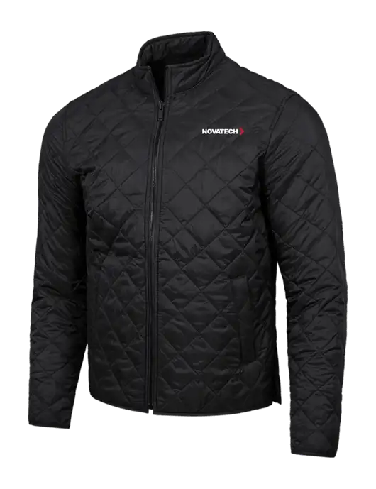 Mercer+Mettle Black Quilted Full-Zip Jacket w/Novatech Logo