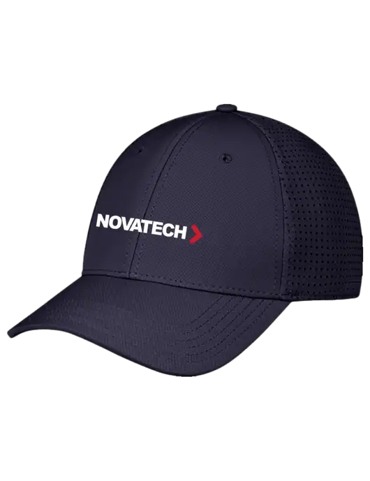 Navy Performance Stretchable Cap Hook & Loop w/Novatech Logo