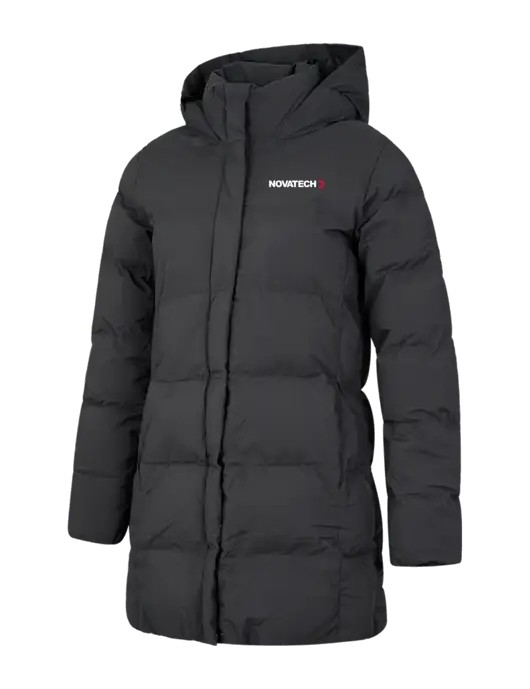 Mercer+Mettle Womens Dark Grey Puffy Parka  w/Novatech Logo