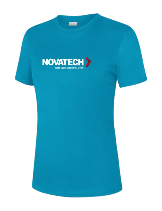  Womens Sapphire PosiCharge Competitor Tee w/Novatech Logo