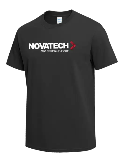 Charcoal Heavyweight 6.1 oz T-Shirt w/Novatech Logo