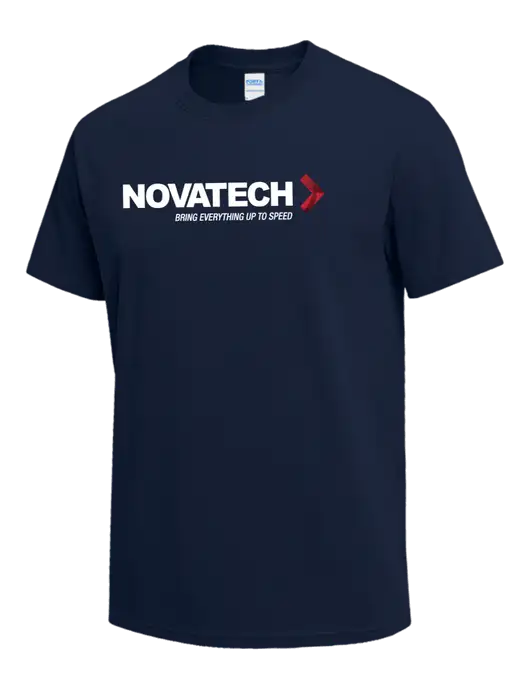 Navy Heavyweight 6.1 oz T-Shirt w/Novatech Logo