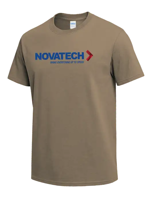Dark Tan Heavyweight 6.1 oz T-Shirt w/Novatech Logo