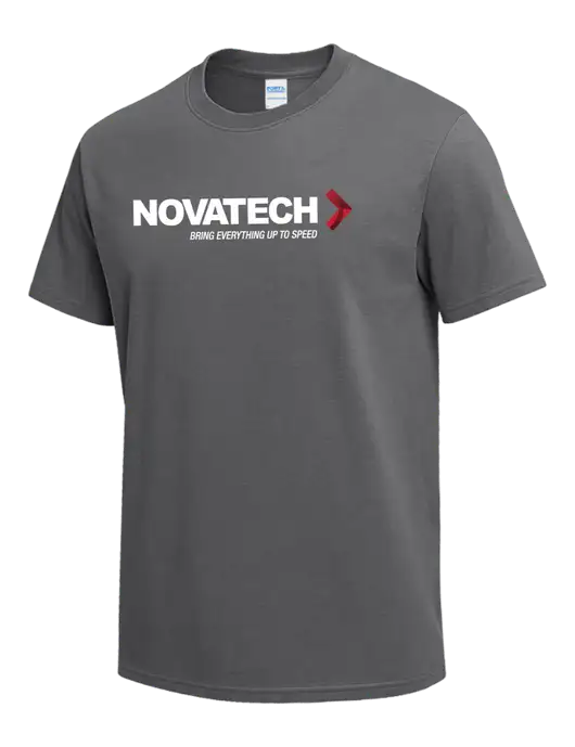 Medium Grey Heavyweight 6.1 oz T-Shirt w/Novatech Logo