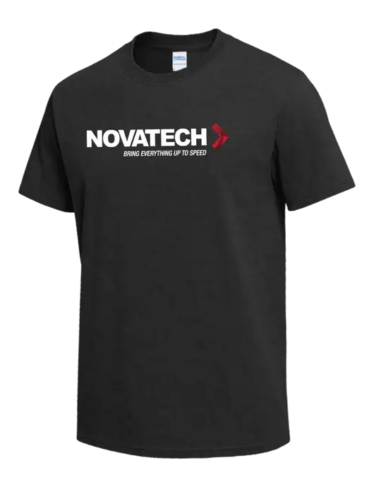 Dark Grey Heather Heavyweight 6.1 oz T-Shirt w/Novatech Logo