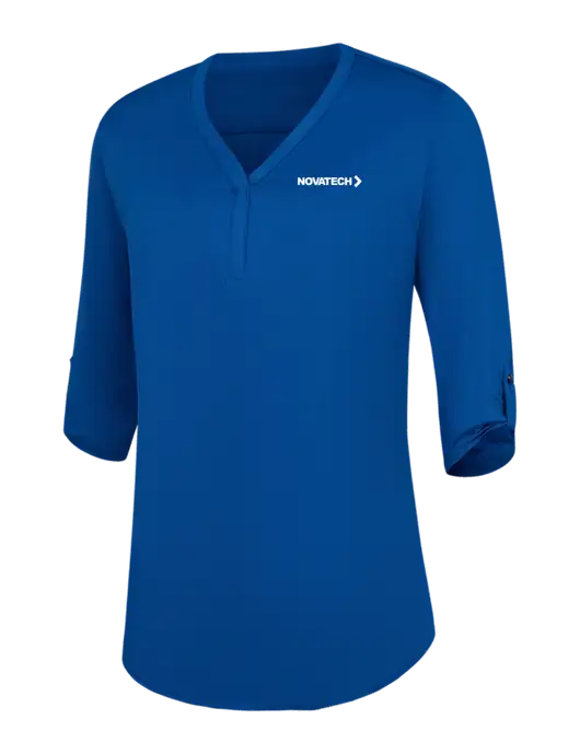 Womens Royal City Stretch 3/4-Sleeve Tunic w/Novatech Logo