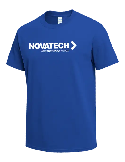 Dark Royal Heavyweight 6.1 oz T-Shirt w/Novatech Logo