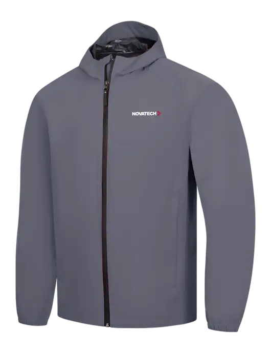 Dark Grey Essential Rain Jacket w/Novatech Logo