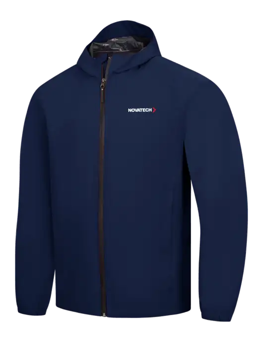 Navy Essential Rain Jacket w/Novatech Logo